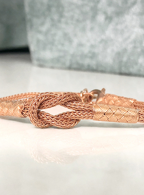 土耳其幸运纯银编织玫