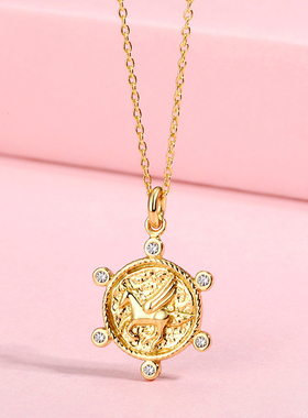 土耳其925银手工古法女复古项链