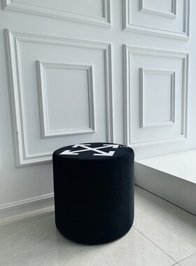 offwhite潮流家居系列印花凳子沙发凳换鞋化妆凳潮玩网红软装饰品