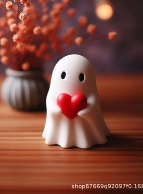 跨境Rude Ghost Ornaments Middle Finger Ghos幽灵双手竖中指