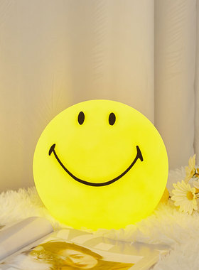 夜市摆摊氛围灯出摊灯充电网红笑脸灯户外露营庭院景观草坪落地灯