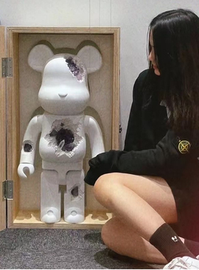 bearbrick水晶暴力熊破坏积木