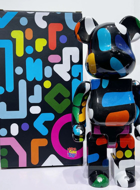 bearbrick400%暴力熊梵高向日葵兔子星月空摆件潮流玩具