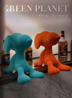 GD树脂植绒摆件卡通儿童可爱送礼