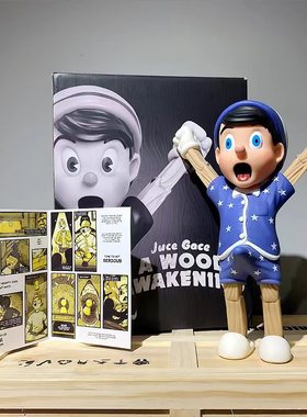 Mghtyjax潮流睡衣兔耳朵匹诺曹潮玩摆件雕塑情人节软装卡通搪胶