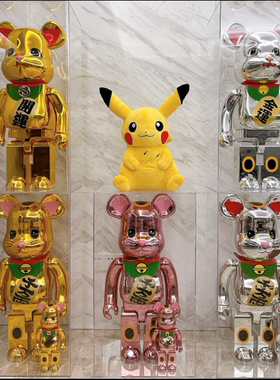 积木暴力熊bearbrick梵高千秋联名客厅摆件潮流公仔手办玩偶70cm