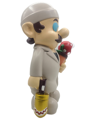 30CM家居网红摆件订购灰白色马里奥潮玩装饰摆件实体直播摆件