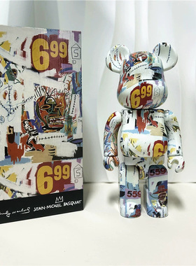 bearbrick400%暴力熊梵高向日葵兔子星月空摆件潮流玩具