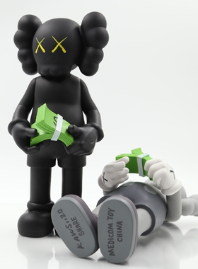 网红潮玩xx 考斯数钱芝麻街手办公仔雕塑摆模型搪胶