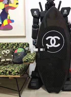 MMJ骷髅扎古RX-78-2高达STRICT-G同款雕塑摆件潮流ins机器机械人