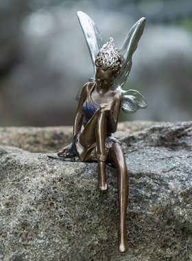 花仙子摆件家居花园精灵摆件设计装修翅膀天使花仙子庭院艺术