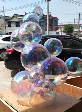 气球玻璃亚克力雕塑抽象摆件