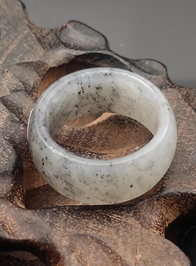 天然珠宝玉器玉石和田玉扳指戒指指环手饰品把玩时尚复古油润玉质