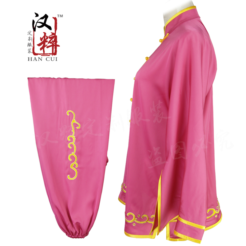 汉粹武术太极比赛团队表演衣服装中袖刺绣凤凰量身定制做成人女 - 图1