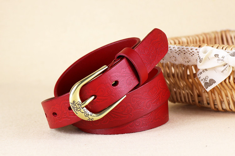 头层小牛皮中老年人女款皮带复古女士真皮腰带皮裤带雕花妈妈皮带,淘宝优惠券,粉丝福利购,淘宝优惠卷