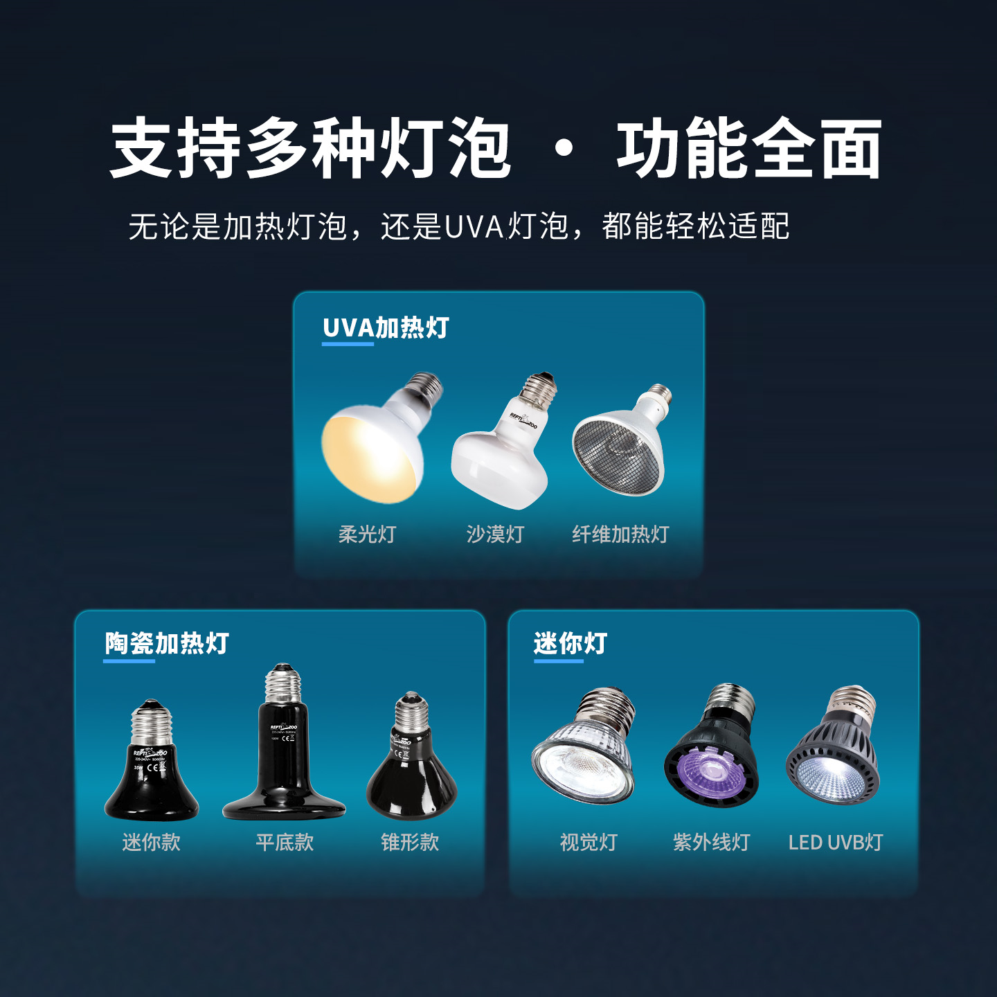 瑞皮reptizoo智能爬宠缸饲养箱UVB/UVA聚光深桶加热灯罩WIFI操控,淘宝优惠券,粉丝福利购,淘宝优惠卷