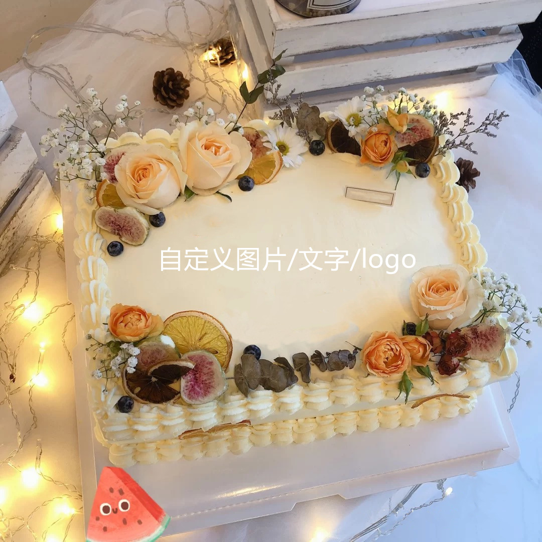 米帝欧北京同城送庆典毕业年会生日蛋糕方形企业开业周年新年聚会 - 图1