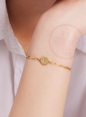 katespade字母金币项链手链