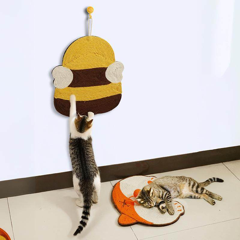 黄麻猫抓板磨抓耐磨可挂起猫爪板不掉屑猫抓垫立式贴墙猫咪玩具,淘宝优惠券,粉丝福利购,淘宝优惠卷