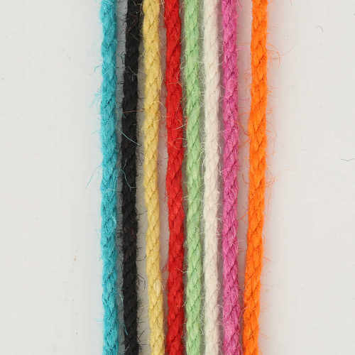 4.5MM50米彩色麻绳幼儿园手工天然麻线绳子diy配件装饰品绕管花盆 - 图2