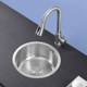 Mini round single basin 304 stainless steel