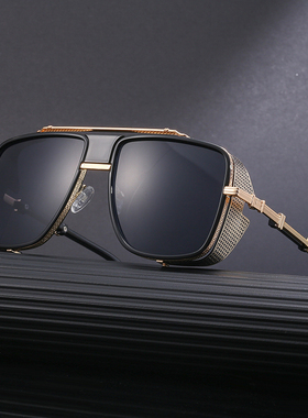 复古男士金属重工赛博朋克墨镜
