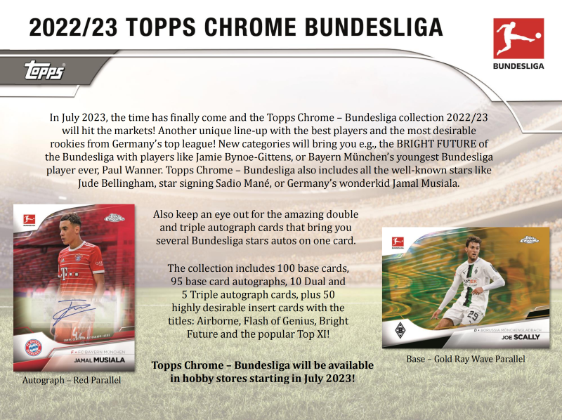 2022/23 TOPPS BUNDESLIGA CHROME TC德甲CHROME HOBBY球星卡盒卡 - 图1