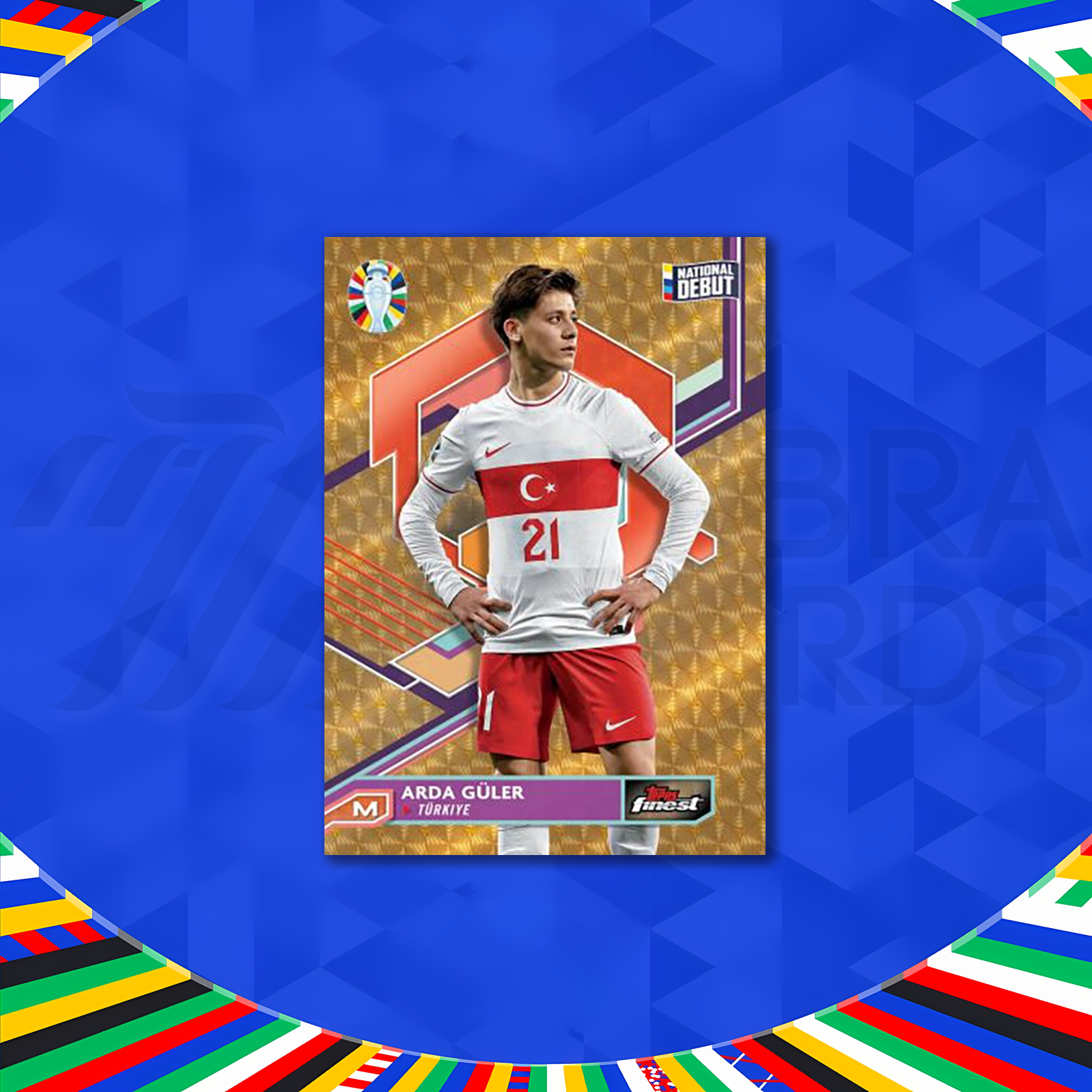 2024 TOPPS Finest Road to UEFA Euro欧洲杯之路球星卡盒卡盲盒-图2