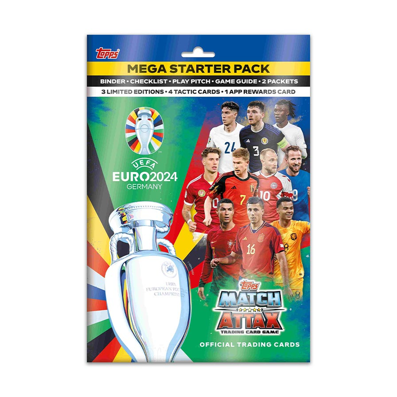 2024 TOPPS MATCH ATTAX 游戏版初始包 欧洲杯球星卡收藏卡初始包 - 图3