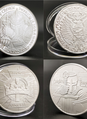 骑士硬币礼物把玩乐美家收藏