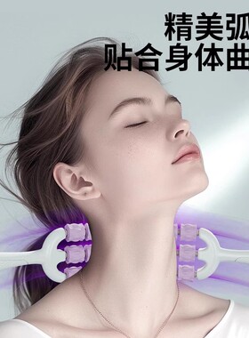可弯曲三排按摩棒儿童感统长高训练腿部肌肉放松滚轮轴瑜伽狼牙棒