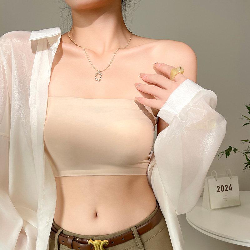 黑色抹胸背心女春夏季2025新款内搭美背吊带胸垫文胸一体无袖上衣,淘宝优惠券,粉丝福利购,淘宝优惠卷