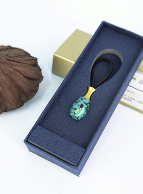 漆花犀皮漆新中式手机车挂车挂