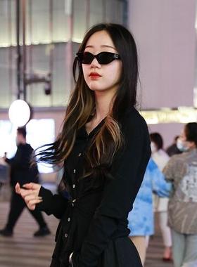 嘻哈风小红书太阳眼镜梁森同款