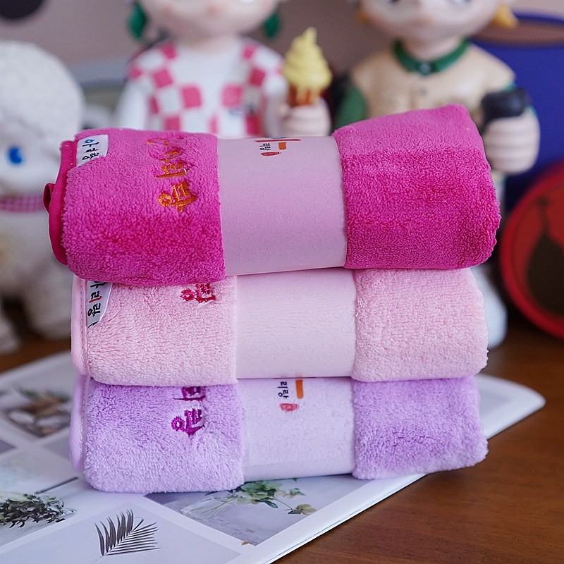 韩版阿里郎珊瑚绒小方巾吸水不掉毛柔软浴室厨房擦手巾小毛巾面巾,淘宝优惠券,粉丝福利购,淘宝优惠卷