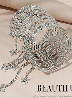 多圈甜美风玲珑跳舞蝴蝶手饰品