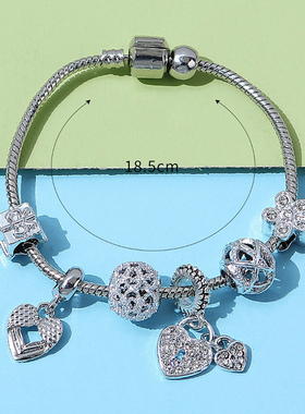 彩衣阁时尚美丽珠珠雪花手链漂亮流行百搭女士生日礼物可爱饰品