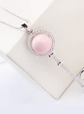 漂亮短款甜美风多种颜色钥匙项链