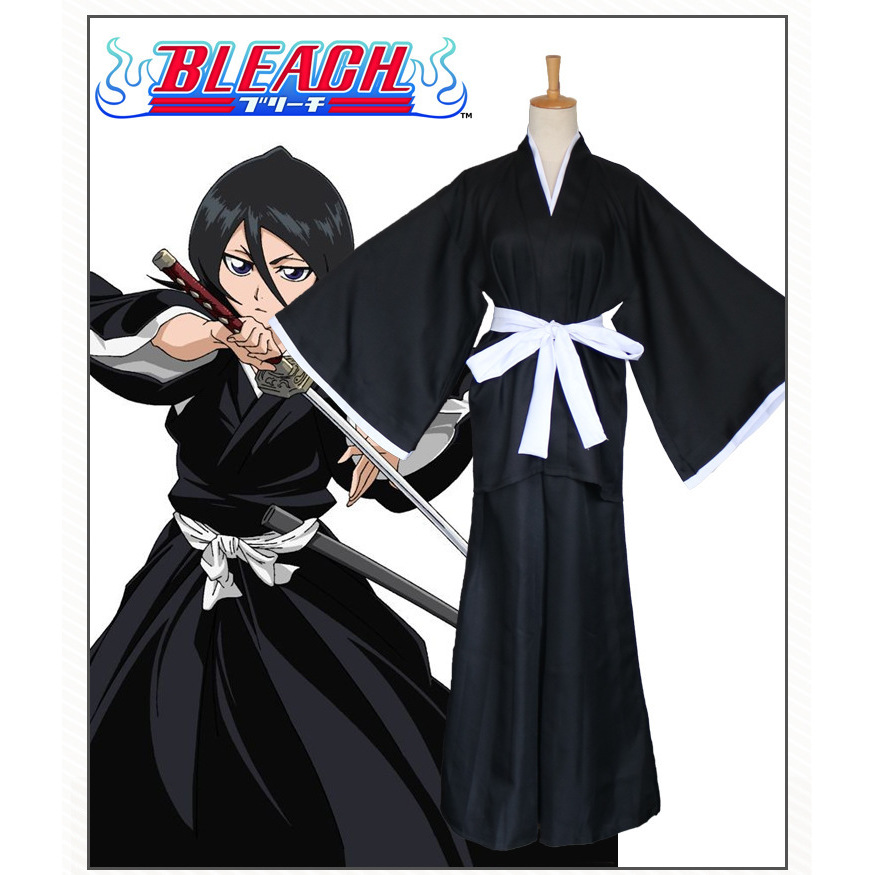 万圣节死神/Bleach朽木露琪亚衣服日本动漫和服COSplay服装女 - 图0
