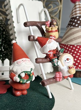 丸和树脂摆件可爱日系风桌面圣诞