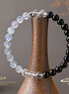 【普陀山官方】黑曜石转运珠手链