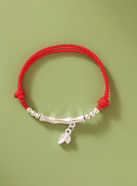 【普陀山官方】足银竹节上岸手绳