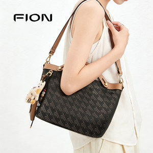 Fion/菲安妮摇摇托特包新款手提小号菜篮子通勤单肩斜挎包包女