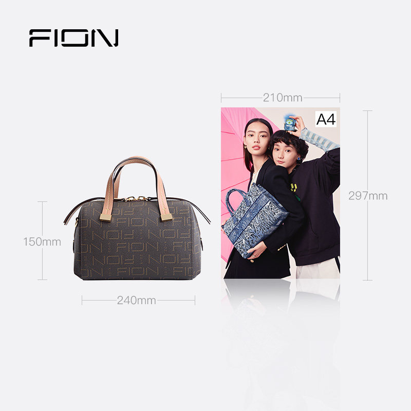fion /菲安妮女士简约单肩波士顿包 FION菲安妮女士包袋