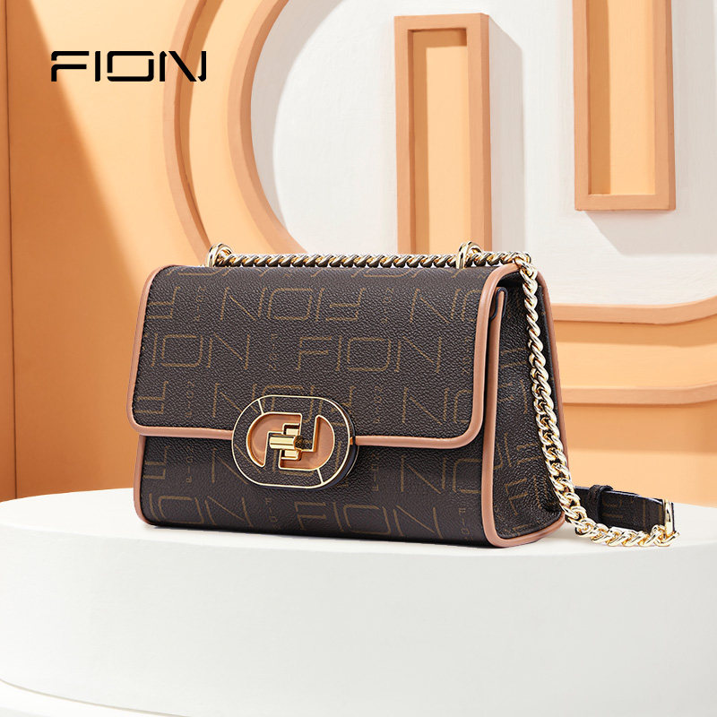 fion /菲安妮盒子包2022新款花窗 FION菲安妮小方包