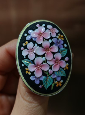 中古Vintage日本Toshikane胸针