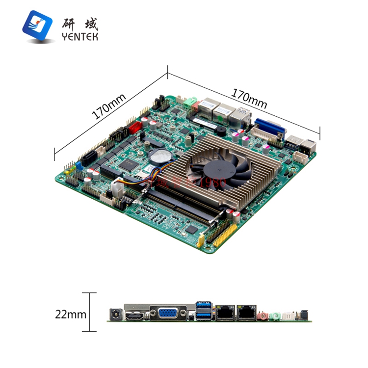 B120V1研域工控主板12代i5-1235U双网口10核三显6串5G工业电脑 - 图1