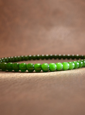 6*7碧玉籽料老型珠淑女手持手串