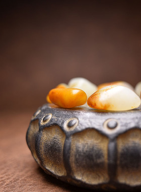 35克精品和田玉原石无修手串手链