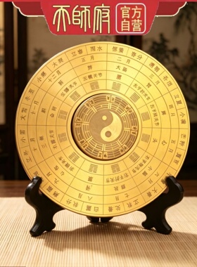 龙虎山黄铜太极八卦指尖陀螺